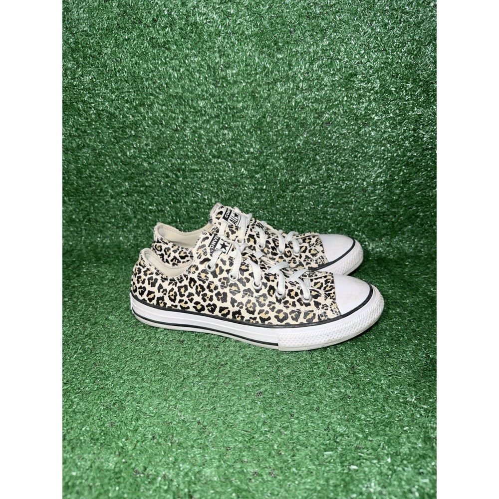 Converse Chuck Taylor All Star Cheetah‎ Print Casual Skate Shoes Womens Size 5